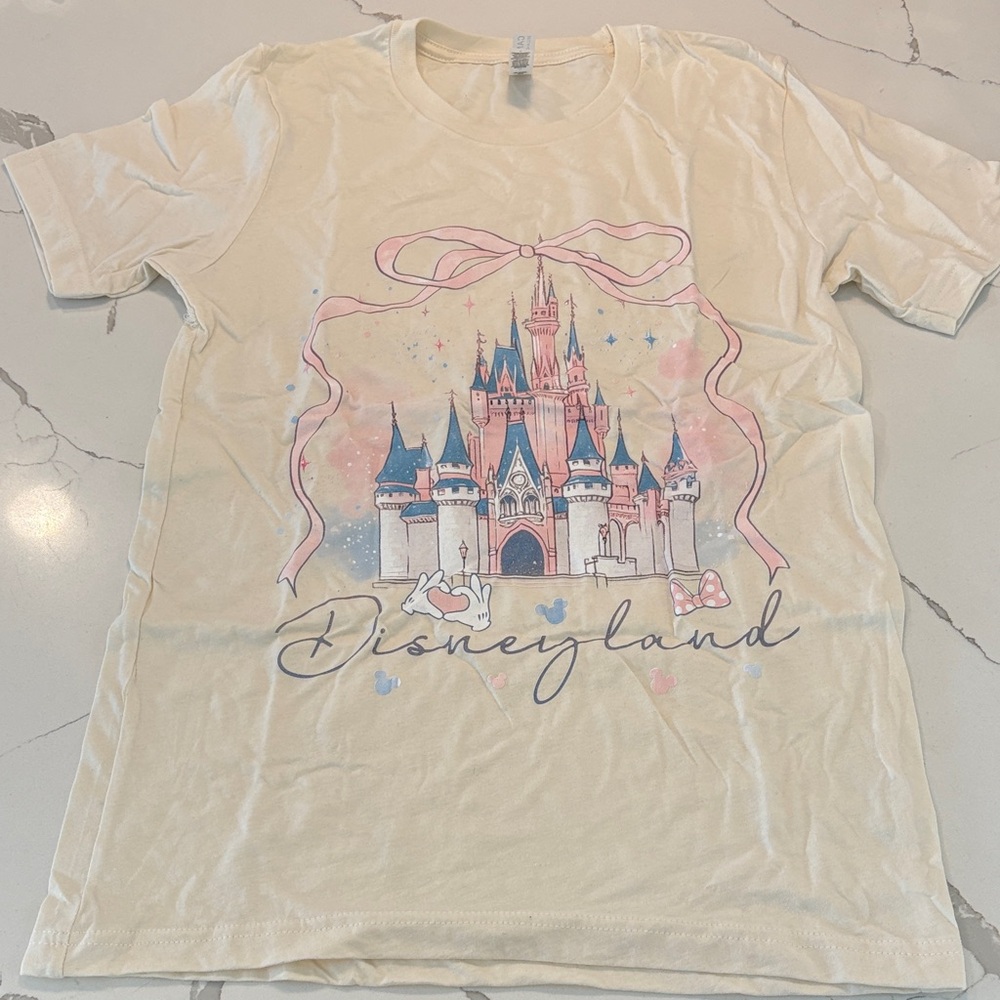 Disney Cream T-Shirt with Castle Design